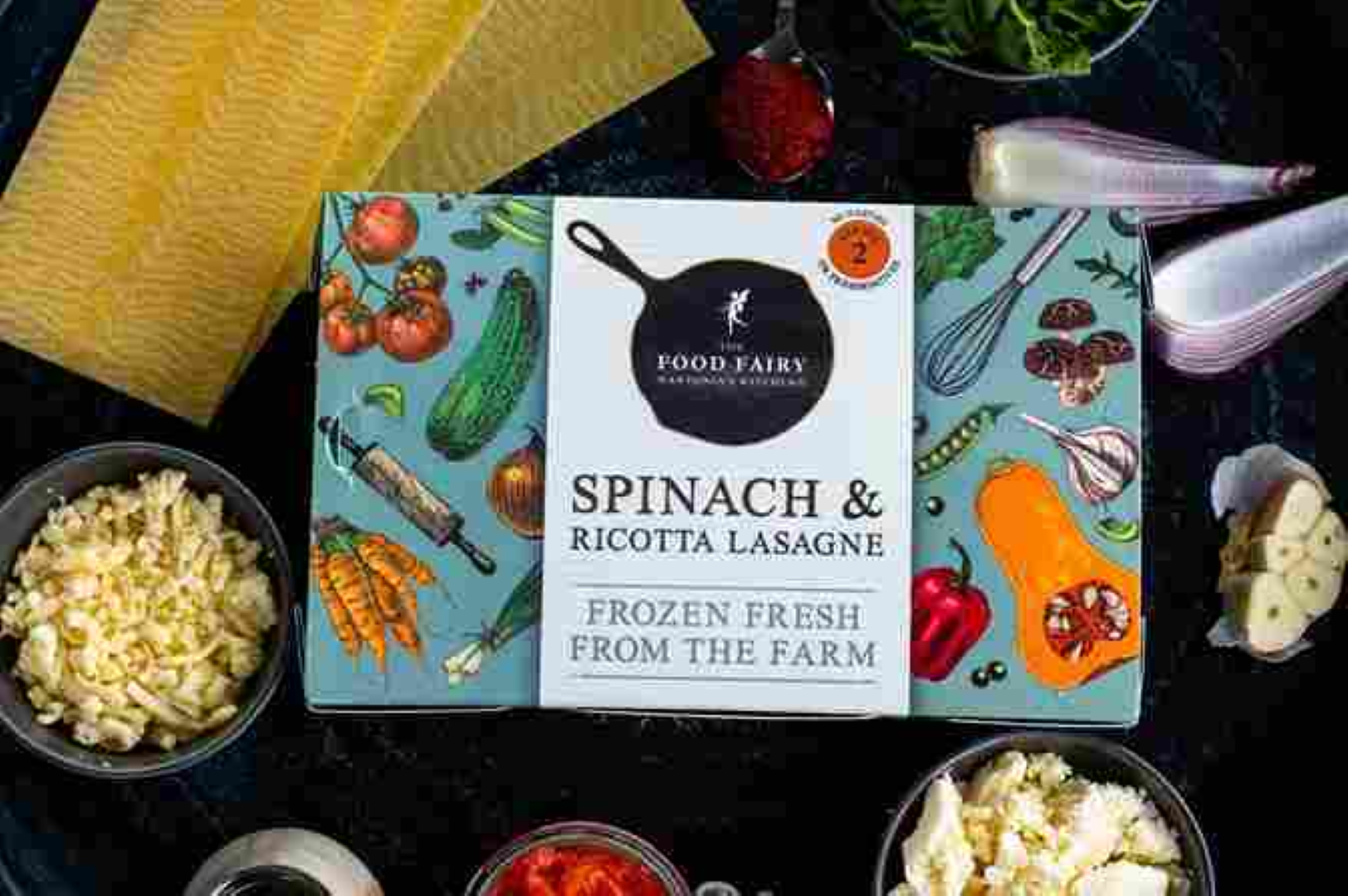 FOOD FAIRY SPINACH & RICOTTA LASAGNA 650G